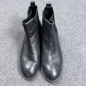 Cole Haan Black Leather Chelsea Boots Mens 9B Pull On Ankle Dress Boots